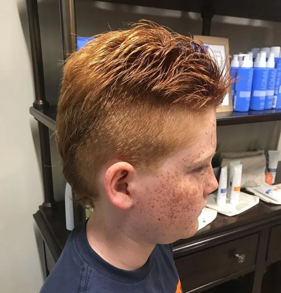 boys faux hawk with undercut