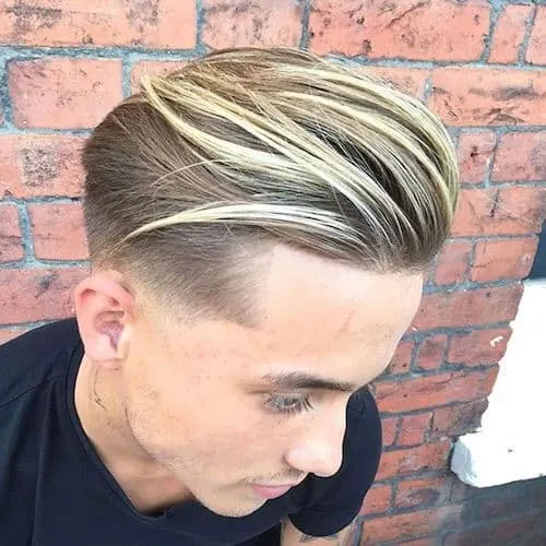 blonde highights for boys