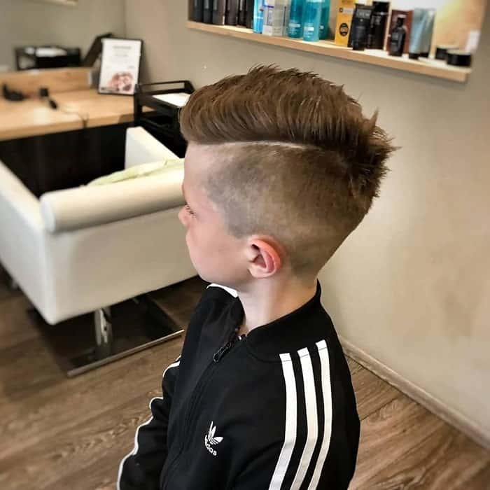 spiky hair with undercut for boys