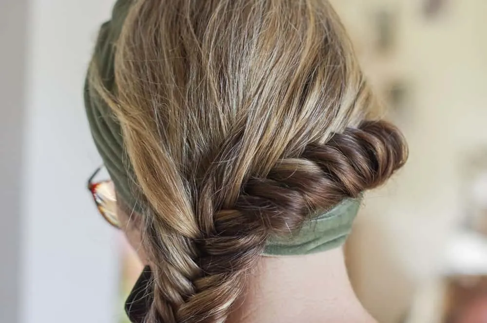 braid for older ladies with headband