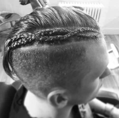 small braided hairstyle for little boy