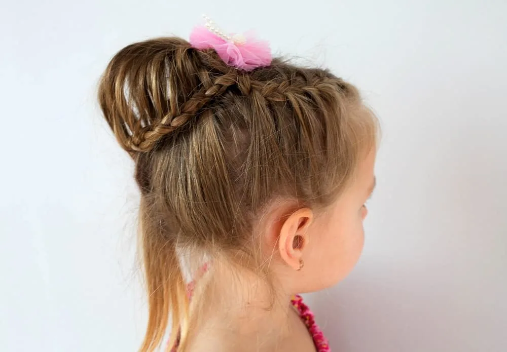 braided hairstyle for little girls 