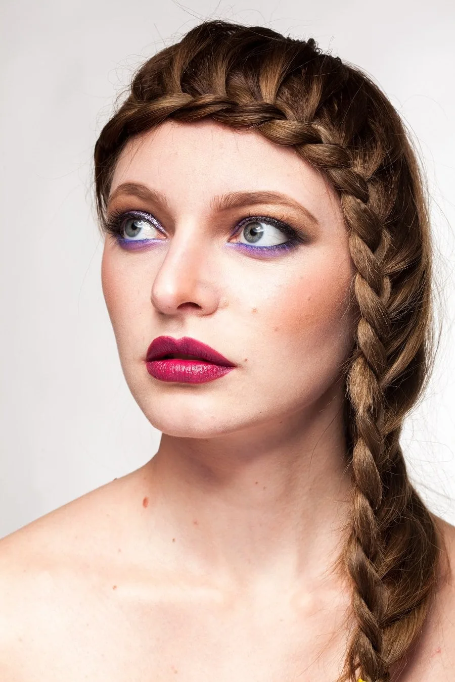 long braided bangs 