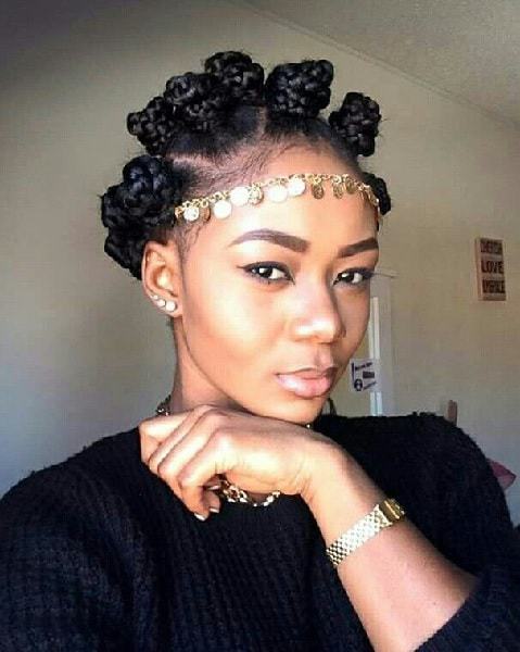  Multiple Bantu Knots for black women