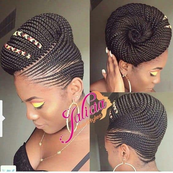 braided bun hairstyles for women