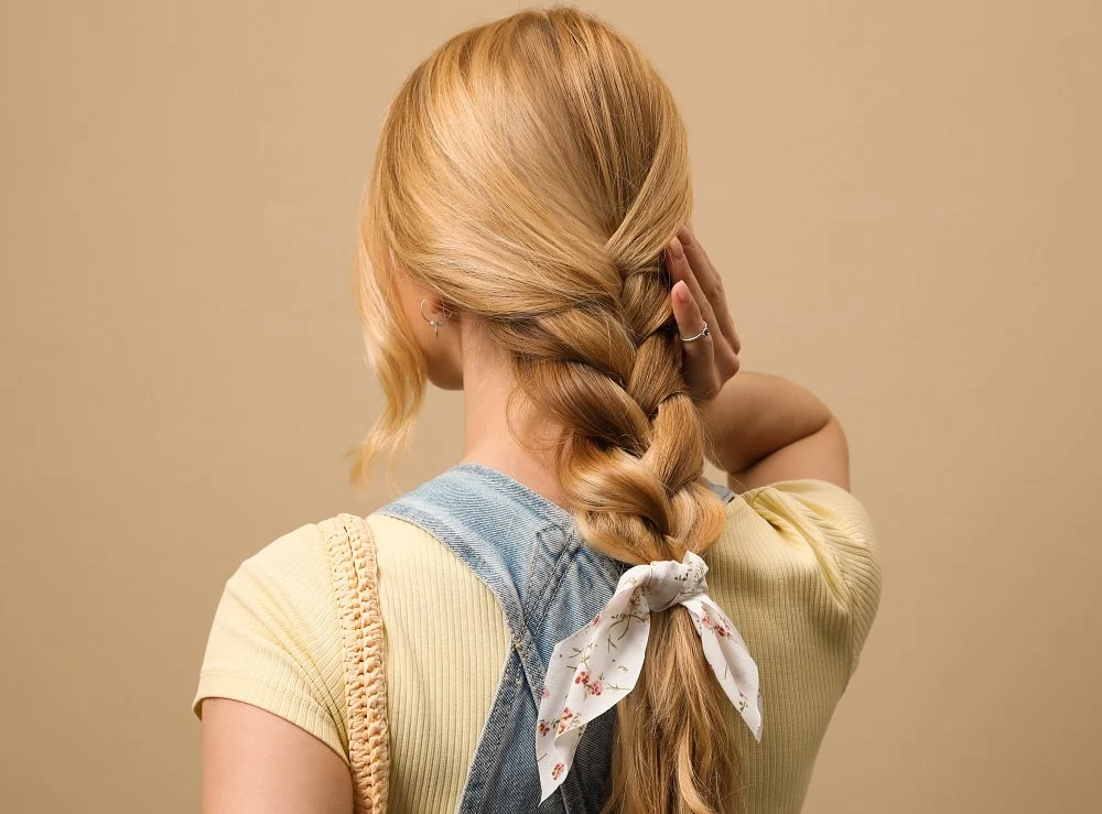 braided cottagecore hairstyle