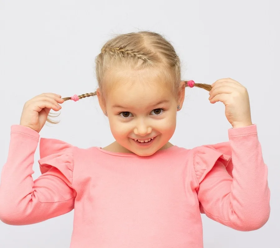 braided hairstyle for 5 years old girls