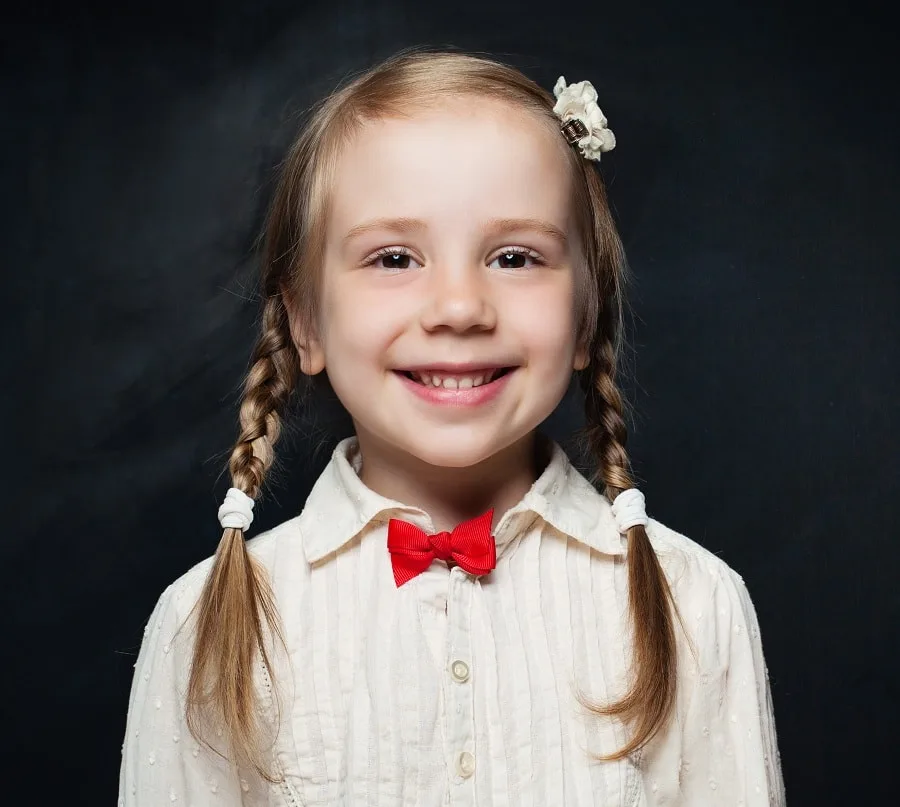 braided hairstyle for 7 years old girls