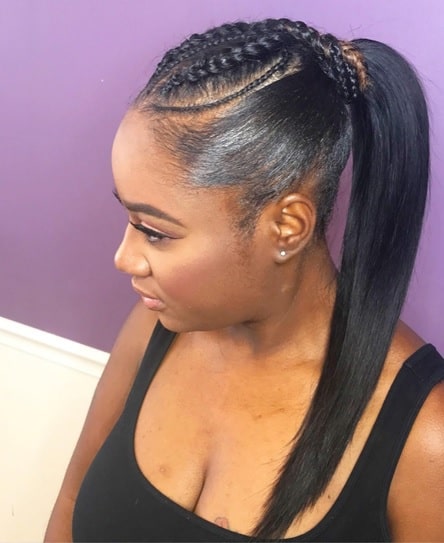 15 Mesmerizing Ponytail Braids for Black Hair – HairstyleCamp
