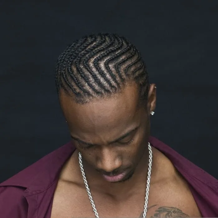 cornrow braids for black men 