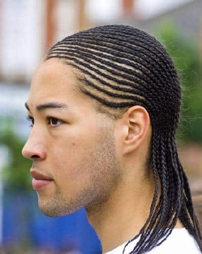 tiny cornrows for black men