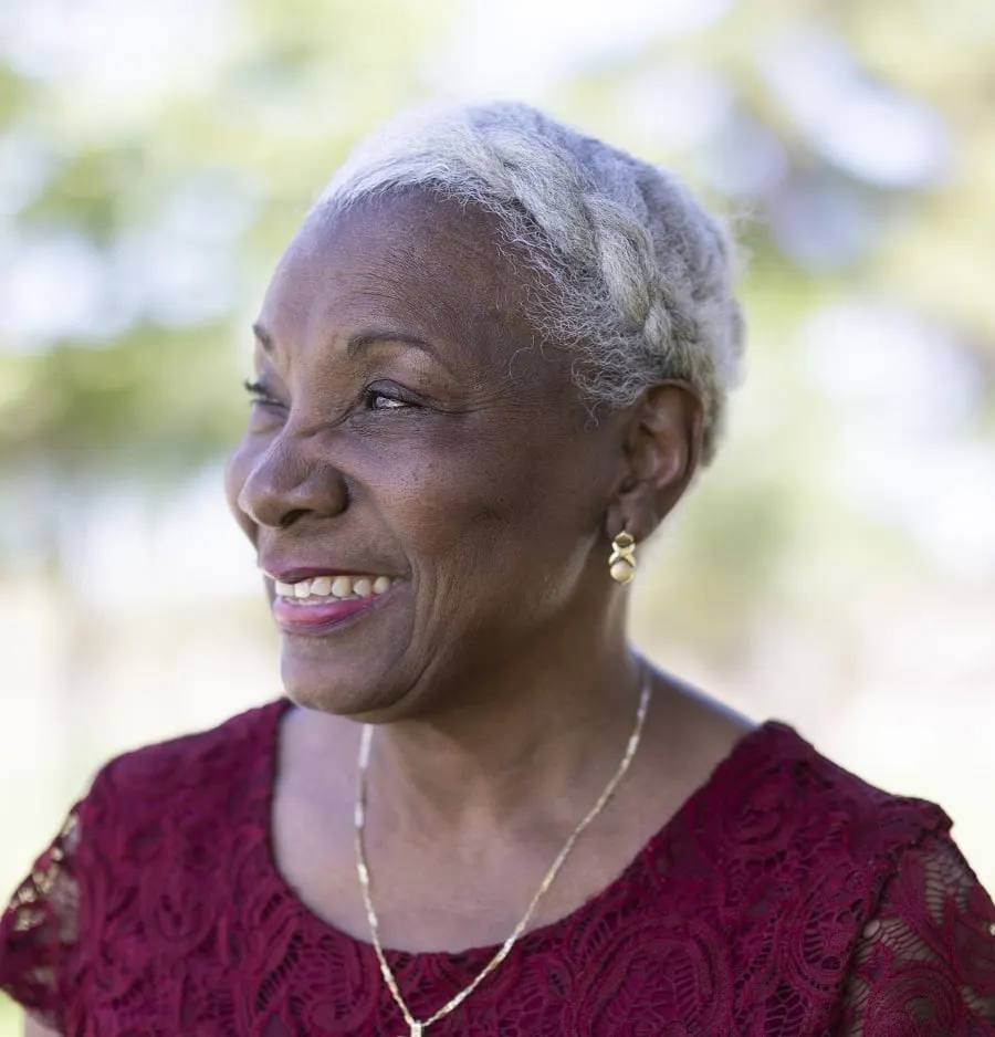 braided hairstyle for black women over 60