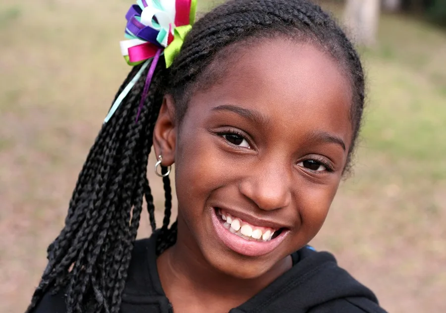 braided hairstyle for little black girls