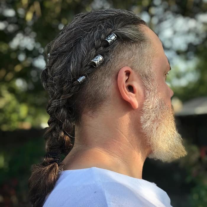 braided hairstyle for men over 40