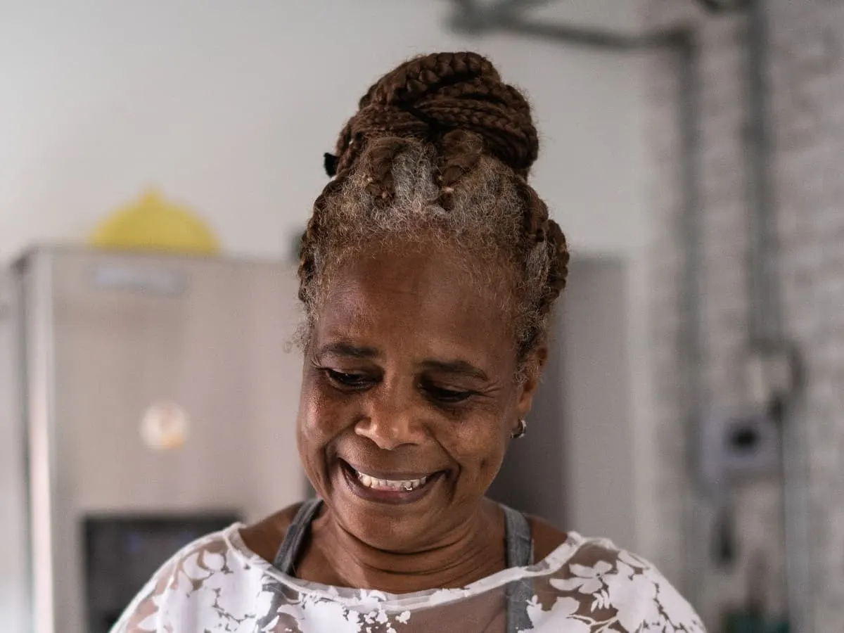 braided hairstyle for older black women