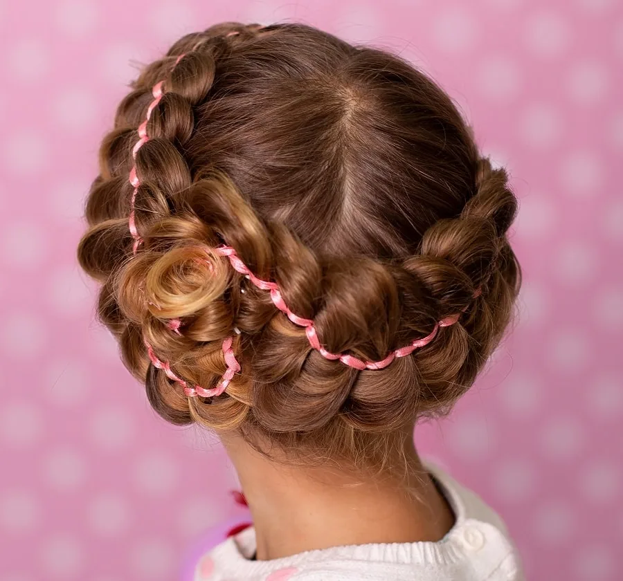 braided hairstyle for picture day