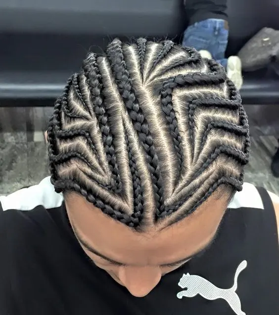 black braids hairstyle for men 