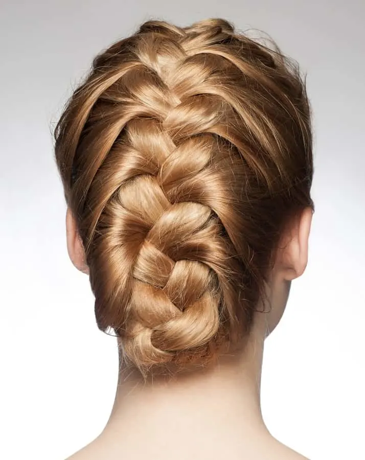 braided updo for white girls 