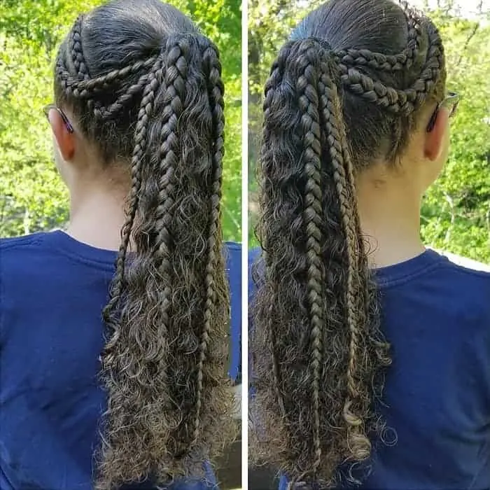 braided hairstyles with curls