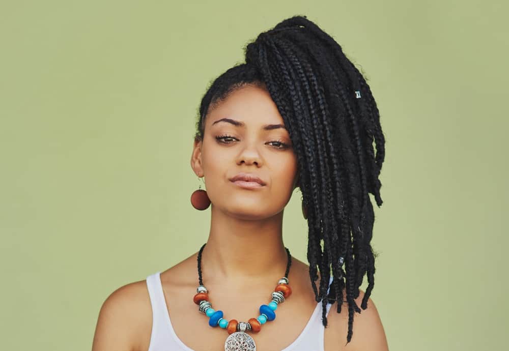 braided ponytail for black women