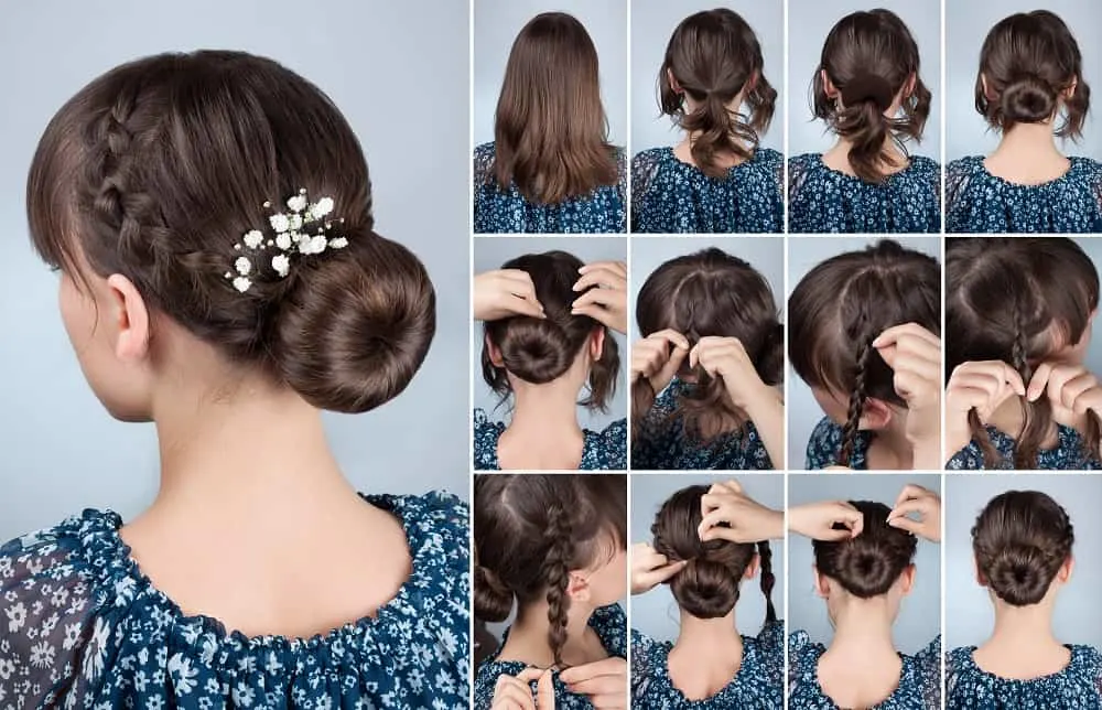 5 Braided Buns  Learn How to do These Hairstyles  Hairdo Hairstyle