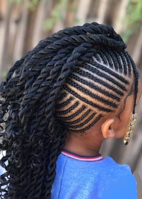 thick mohawk braid and twist hairstyles with weave