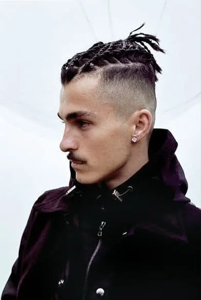 men's braided mohawk for short hair