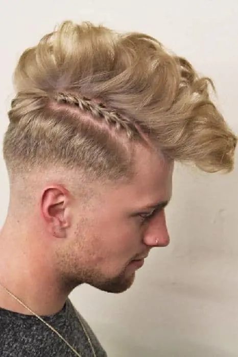 Braided Pompadour Mohawk for Men