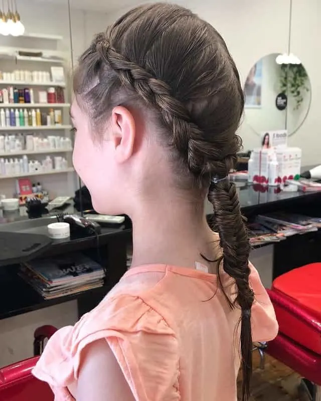 fishtail braided ponytail