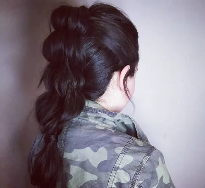 ponytail braids for black hair
