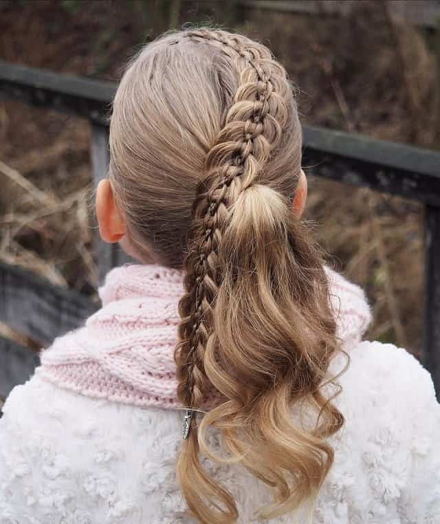 braided ponytail hairstyle
