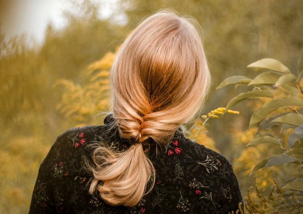 braided ponytail for older women