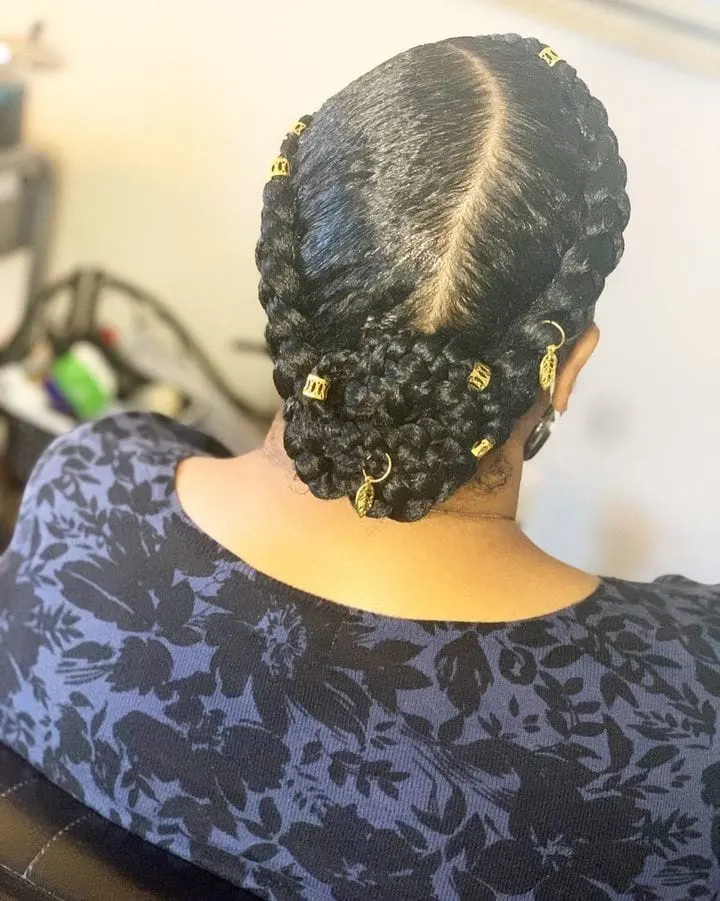 braided updo for women over 50