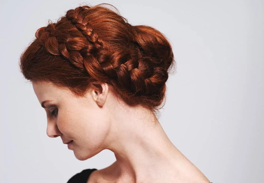 braided updo for women over 50