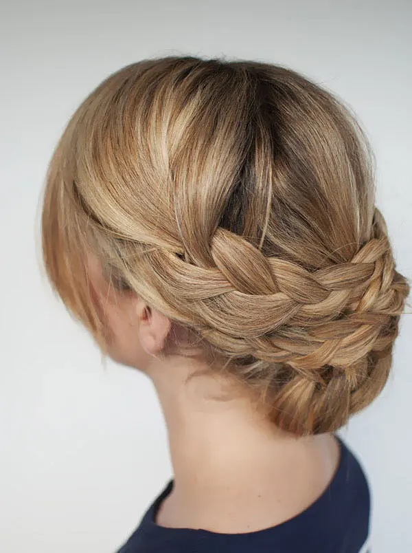 Croissant Style braided updos