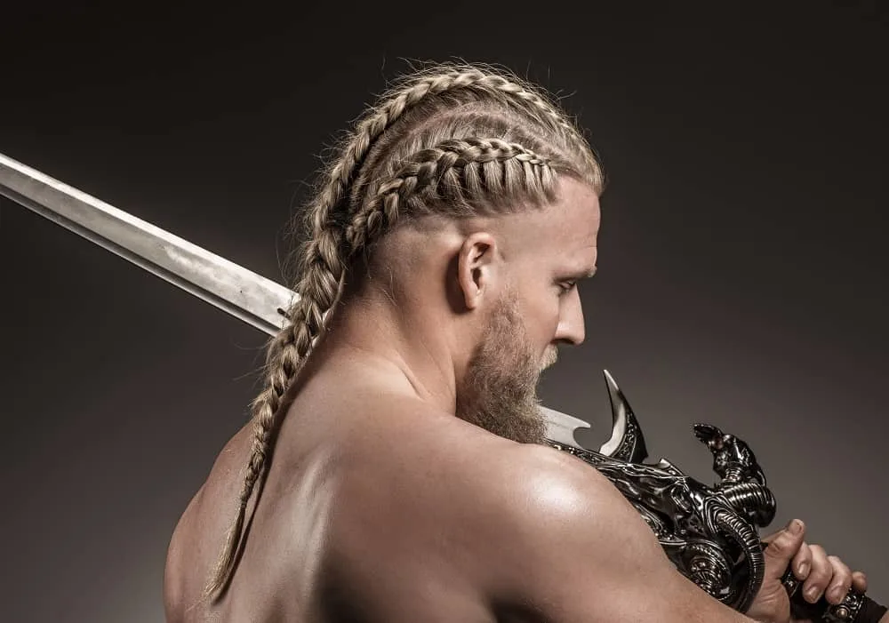 braided viking hairstyle for men