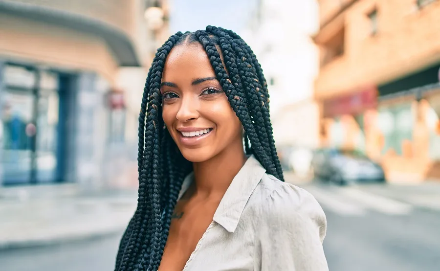 jumbo braids for black hair 