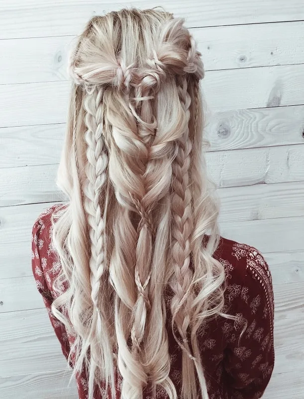 braids for layered hair