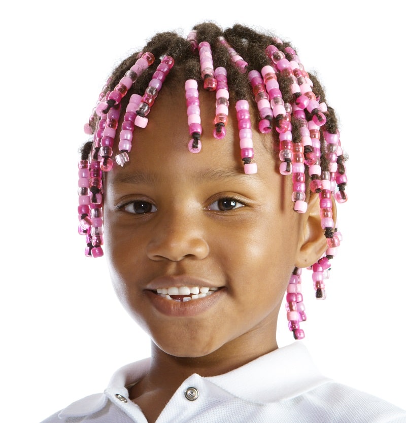braids for little girls with beads
