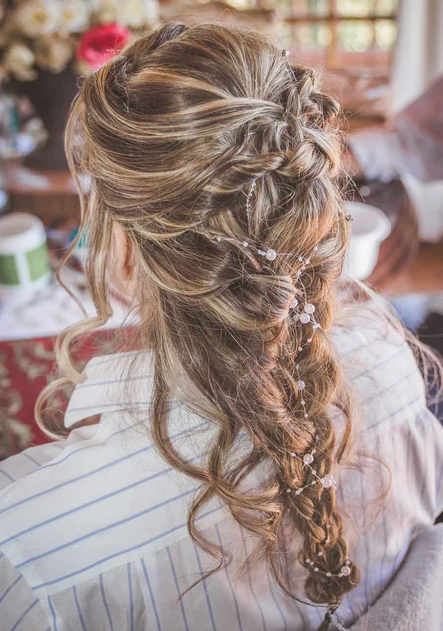 braids on long layered hair