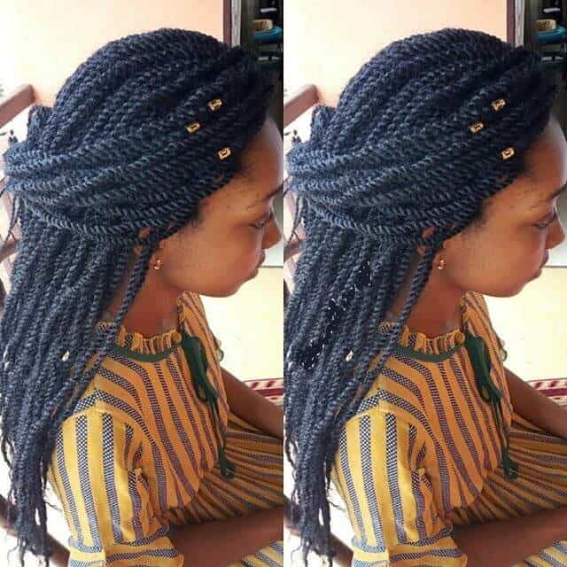 half tie braided hairstyles with beads