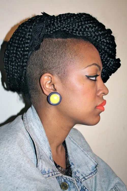 mohawk braid styles for women