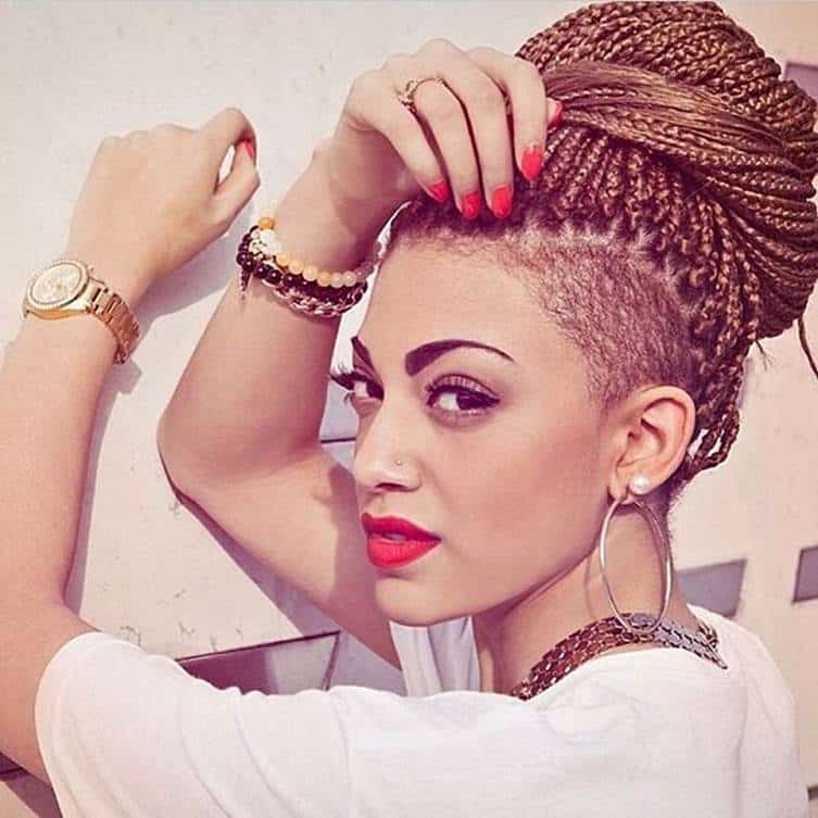 40 Exotic Braided Hairstyles With Shaved Sides 2023 Trends 2259