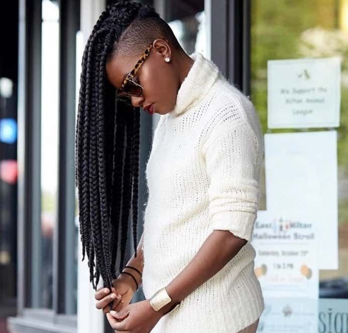 30 Exotic Braided Hairstyles With Shaved Sides For Women