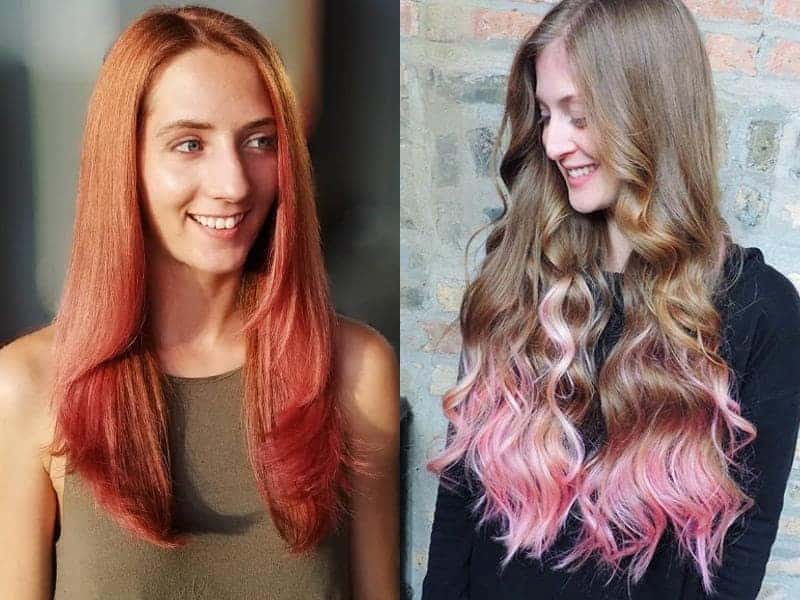 Brown And Pink Hair