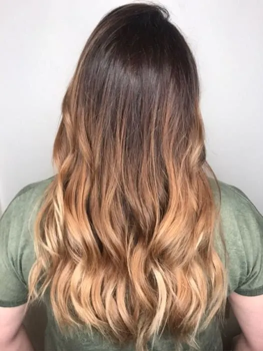 brown and blonde balayage