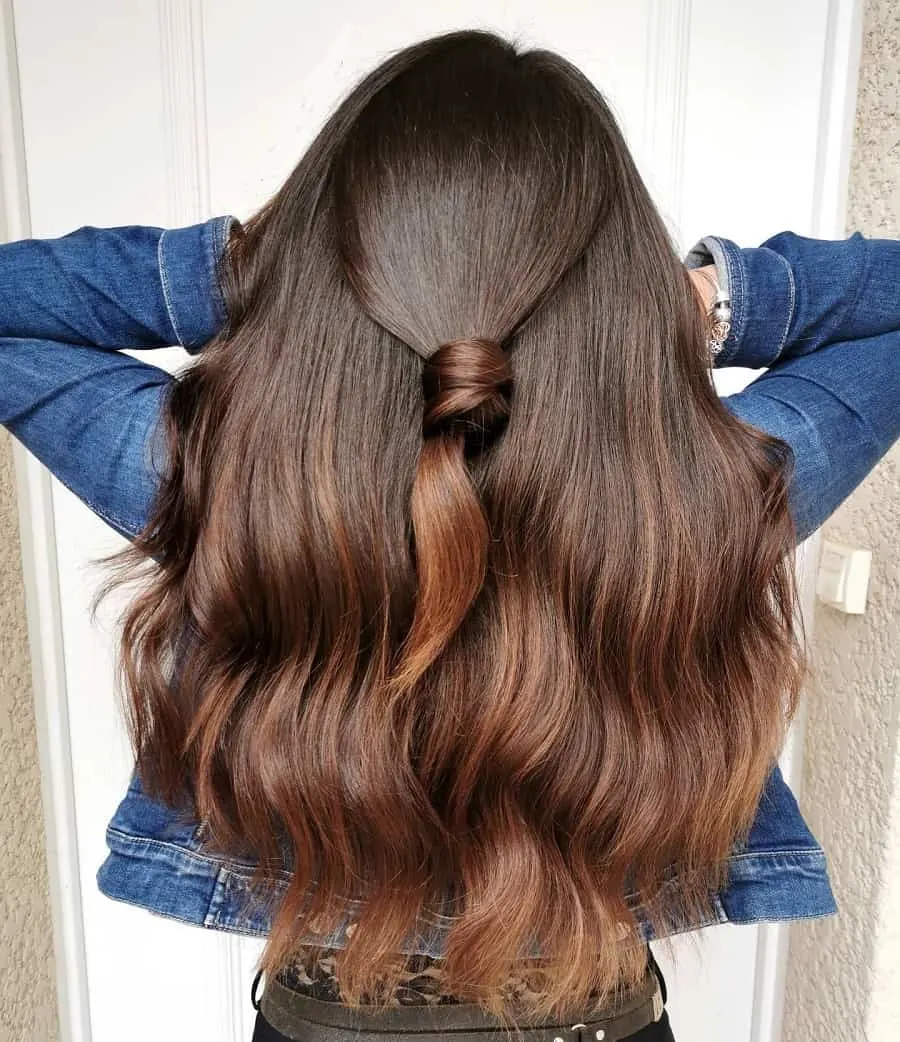 brown balayage ombre hair
