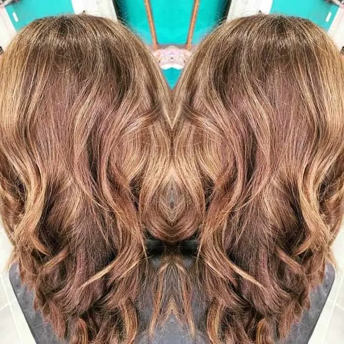 brown hairstyles with caramel highlights 