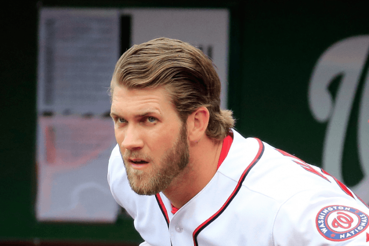 Bryce Harper's hairstyle is different every year 🤯 who do you think has  the best hair in the game 🤔