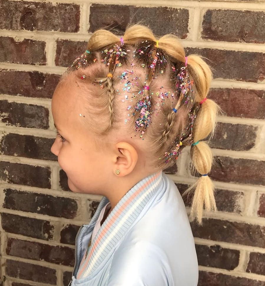 bubble ponytail for little girls